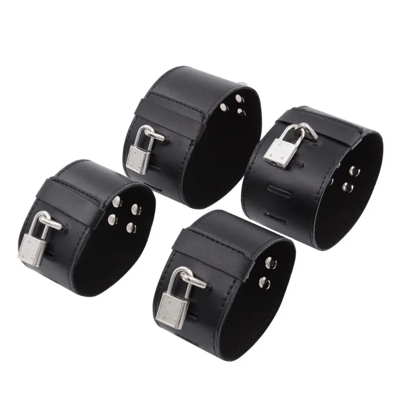 الجنس عبودية بار مفرشة اللعب BDSM أصفاد SM الرقيق الساق ضبط النفس قابل للتعديل أصفاد مفتوحة الفخذ عبودية والعتاد 18 مجموعات ألعاب الجنس #4