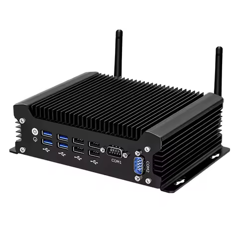 NUC Intel I5-4278U Mini PC Win 7/8/10 Linux 2 LAN 2 COM WIFI 8 USB Fanless Home Industrial With AU/US Plugs
