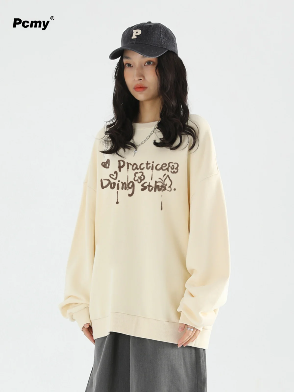 

Doggy Trend Long-sleeved Clothes in The Autumn and Winter of 2024 New Men and Women Couples Wear Crew Neck Sweatshirts