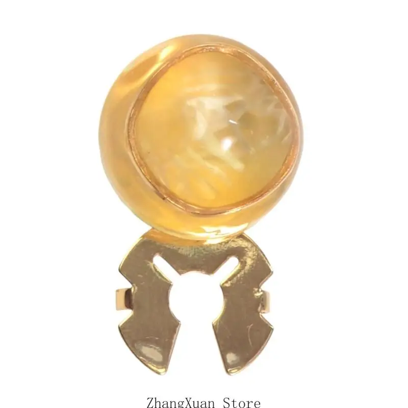 Modische Harz-Legierung Hemd Manschettenknöpfe Clip dekorative Knopfabdeckungen für Frauen Männer Hemd Jacken Kleid Mantel – Detail 2