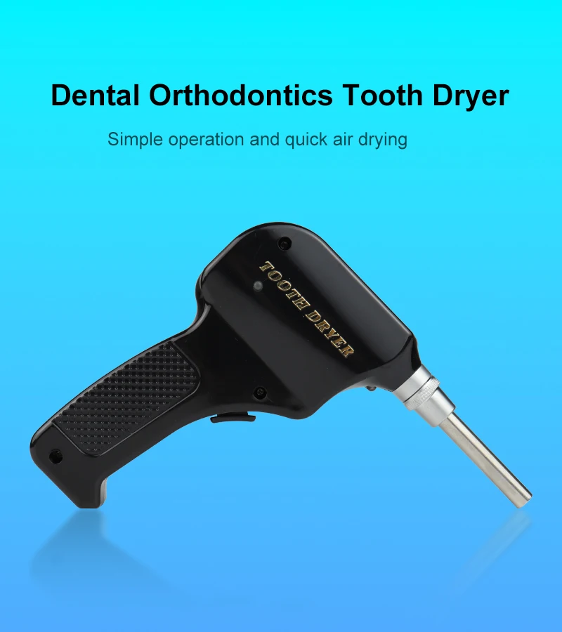VVDental Zahntrockner für Zahnoberflächen, Dental-Labor Kaltluft-Zahntrockner mit LED-Licht und autoklavierbaren Düsen – Detail 1