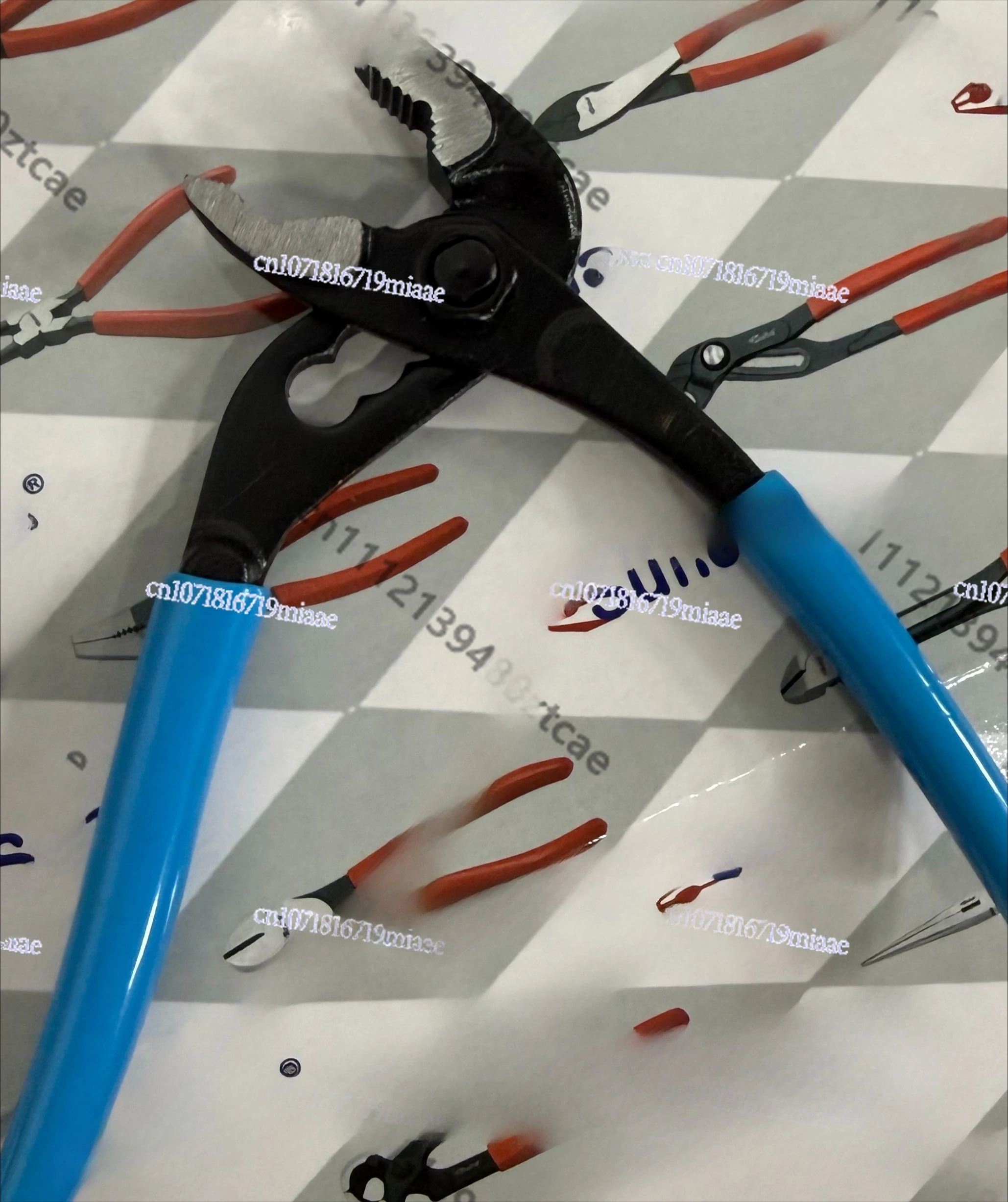 4 Inch Adjustable Multi-purpose Water Pump Pliers V Groove Jaw Hand Tool for Pipeline Maintenance