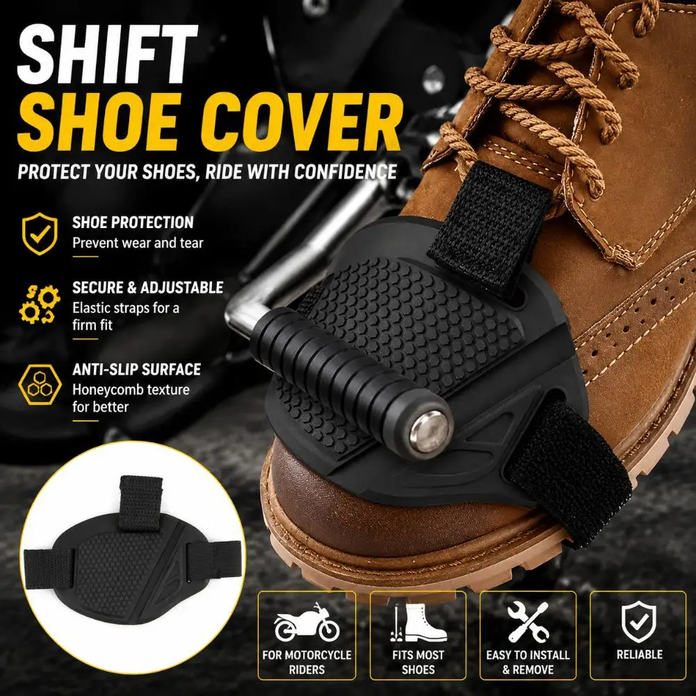 Motorcycle Shift Pad Gear Shoes Protective Motorbike Gears Shifter Men Waterproof Protector Boots Cover Accessories Motocross