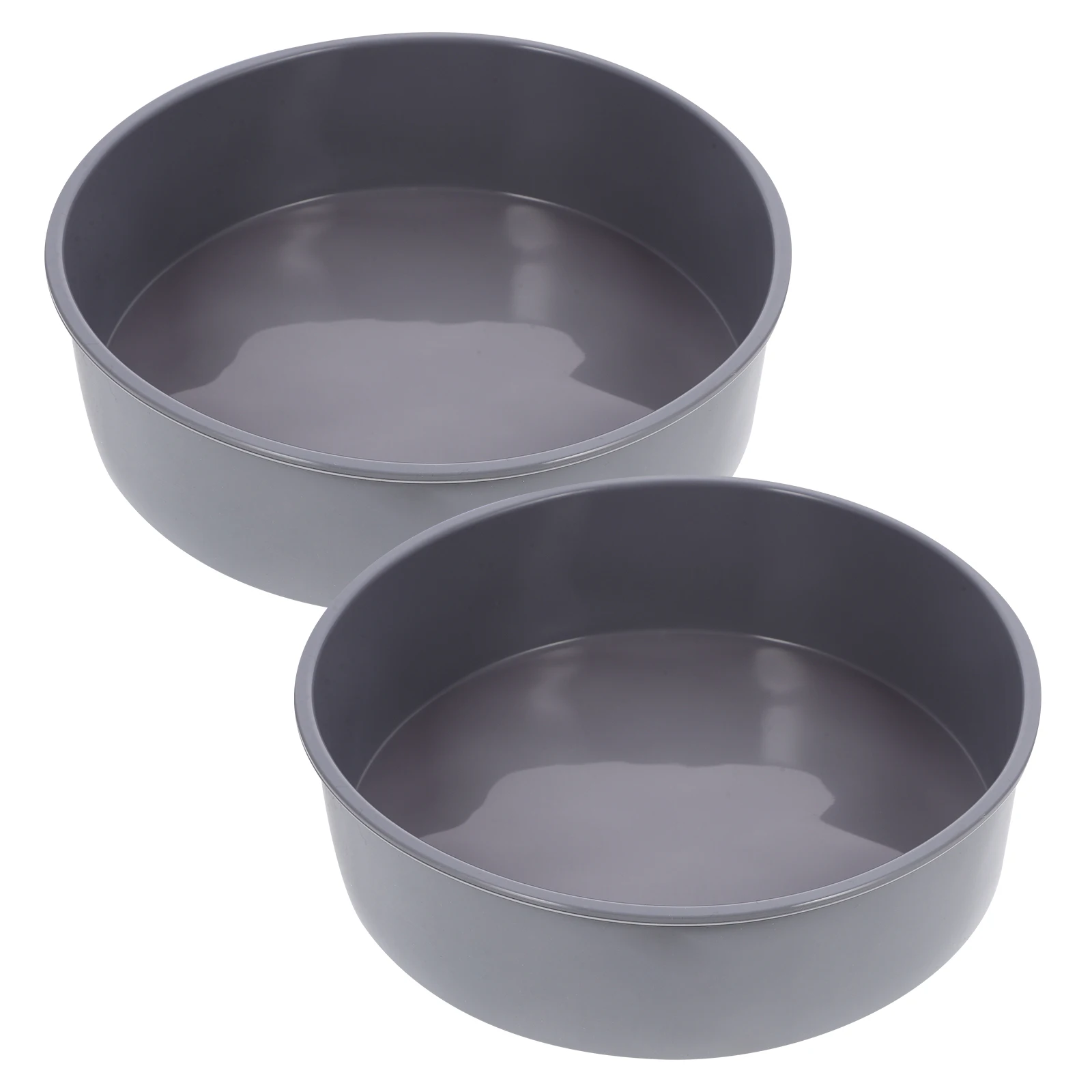 

2 Pcs Inch Grey Round Muffin Cake Pan Mold Cake Pans Silicone Molds Non-stick Baking Muffin Heat Resistant Washable Kitchen
