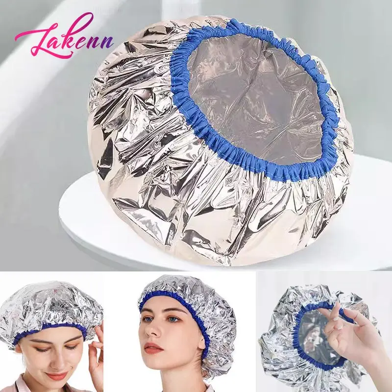 Deep Conditioning Caps Big Reuse Aluminum Foil Shower Caps Hot Oil Treatment Cap Hair Processing Caps Home And Salon Use