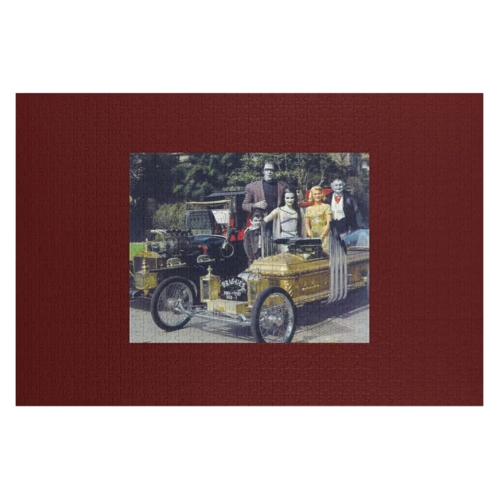 

The Munsters Family with Munster Koach Dragula Jigsaw Puzzle Wooden Adults Wood Animals Puzzle