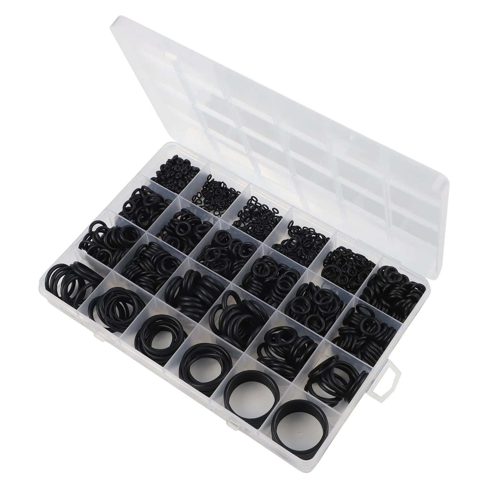 

For Faucet Repairs Nitrile Rubber 20 Different Sizes 1020 Pieces O-rings Easy Storage Box High-Pressure Applications