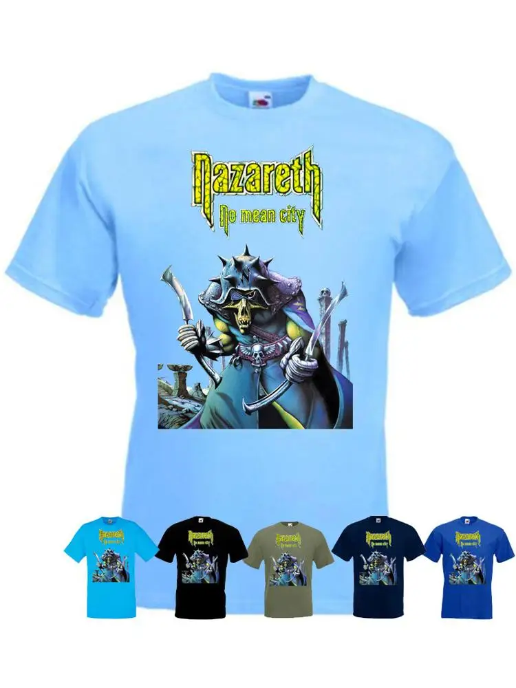 Nazareth No Mean City t-shirt groupe de hard rock bleu noir olive toutes tailles S 5XL