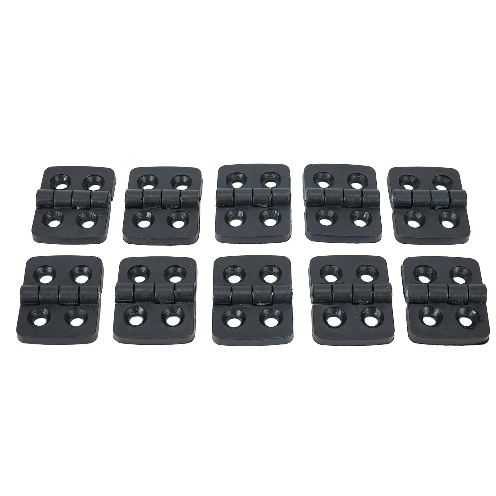 10PCS Mini Hinges Plastic Black Door Bearing Butt Cabinet 30X40mm Small Decorative Jewelry Wooden Box Cabinet Door Hinges
