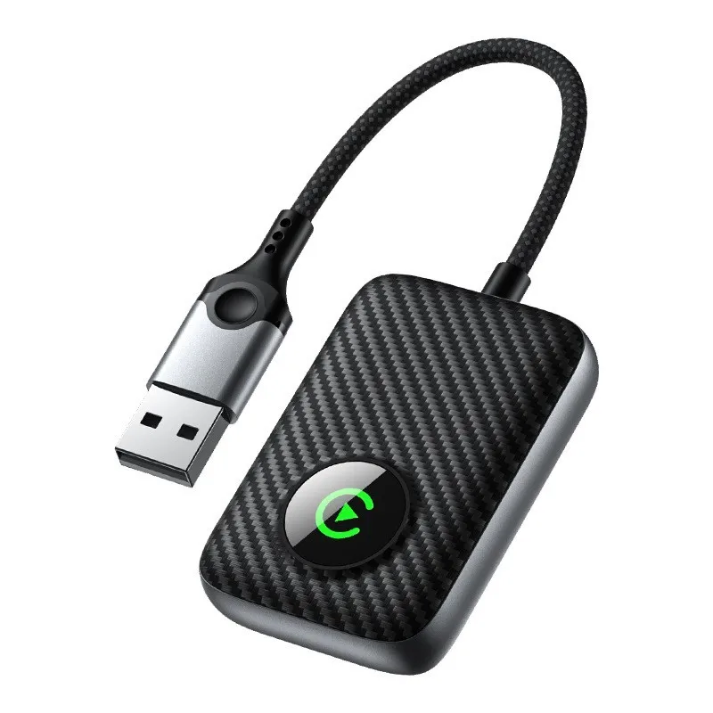 Автоматическая беспроводная USB-коробка CarPlay |   Совместим с iPhone и Android. |   Автомобильный смарт-адаптер