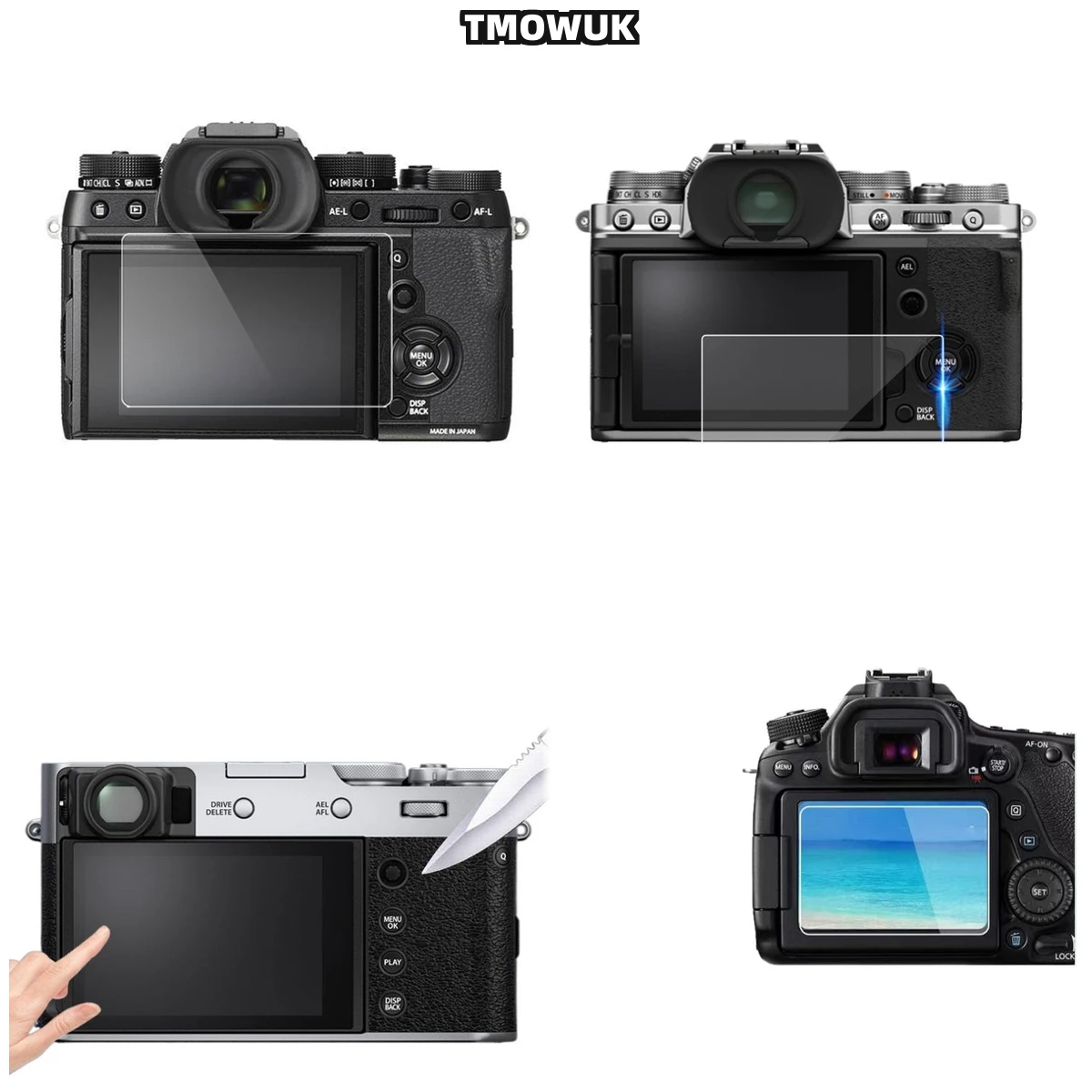 

For Fujifilm X-A7 XT2 Screen Protector 9H Hardness Tempered Glass Anti-Scratch HD Clear Film