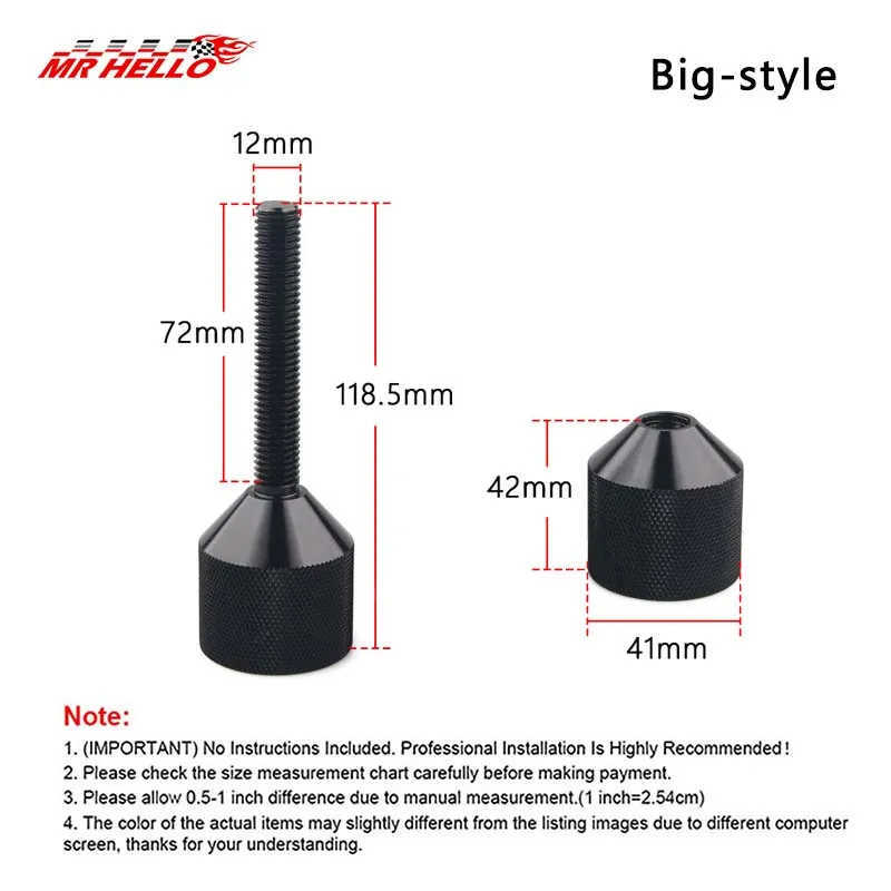 4 Pcs Aluminium Flange Two Hole Pins 1-1/8” Two Hole Alignment Pins & 1-5/8” Detachable Flange Double Hole Pins