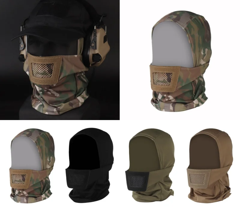 Anti-Wind & Dust Mouth Protection, Breathable Soft Cushion for Cycling & Hiking, Knight Camouflage Design