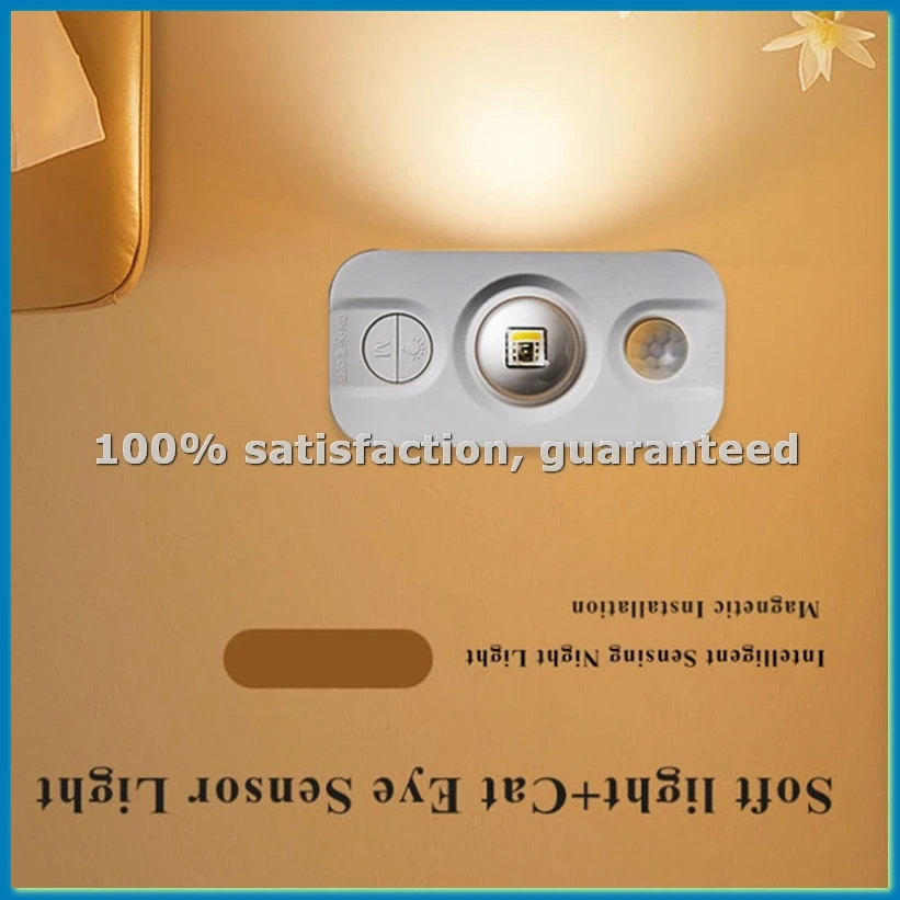 Motion Sensor Light LED USB Rechargeable Night Light for Kitchen Bedroom Stairs Hallway Wardrobe Cabinet Lighting 1PCS
