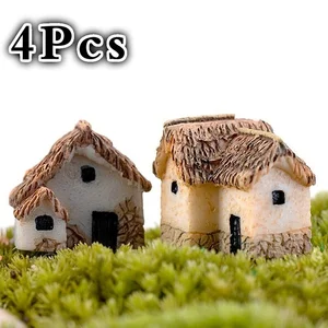 4 PCs Haus Miniatur Statuette Fairy Garden Accessoire House Dekoration 10 Hauptverkaufsstatue - №7