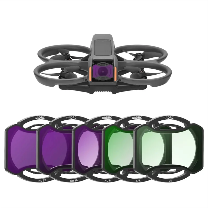 Kit Filter UV ND CPL untuk DJI Avata 2 Lensa Kaca Optik Anti-Silau Multi Lapisan HD Aksesori Filter Kamera Kaca Optik Set