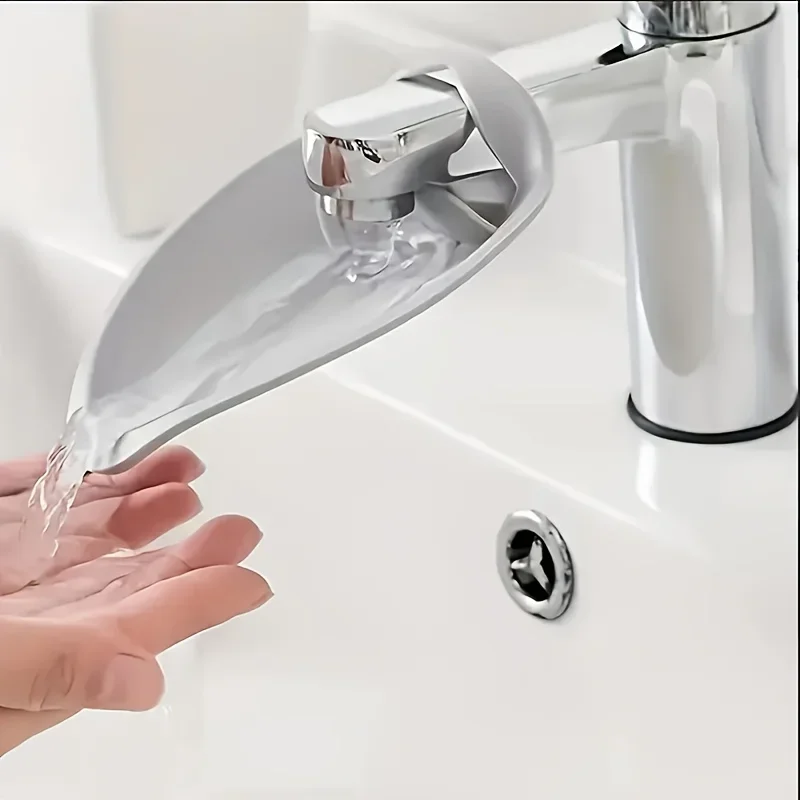 1Pc Kids Sink Faucet Extender, Easy‑Install Faucet Extension Spout for Toddlers & Babies Hand Washing
