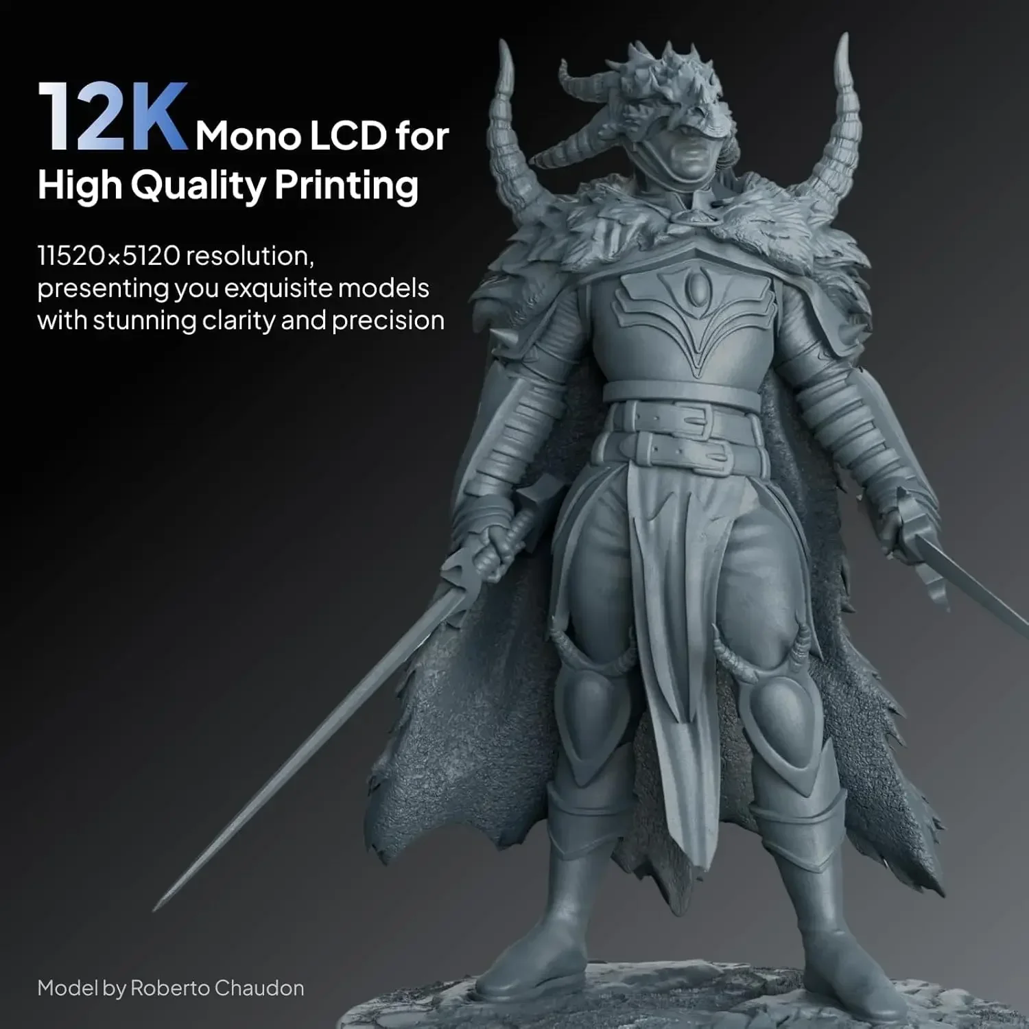 Saturn 4 Ultra 12K Resin 3D Printer, with Smart Automatic Leveling, 10-Inch 12K Monochrome LCD, 150mm/h Faster Printing Speed,8.