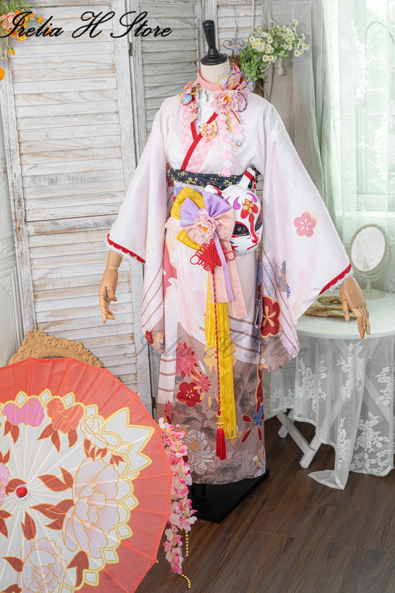 

Irelia H Store Kosaka Wakamo from Blue Archive Kosaka Wakamo Kimono Cosplay Costume for women dress female can custom size