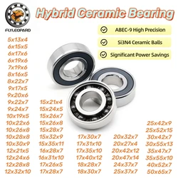 2pcs 6800 6900 6000 Series Hybrid Ceramic Bearing 6802 6803 6804 6805 6806 699 6901 6902 6903 6000 6001 15267 17287 18307 -2RS