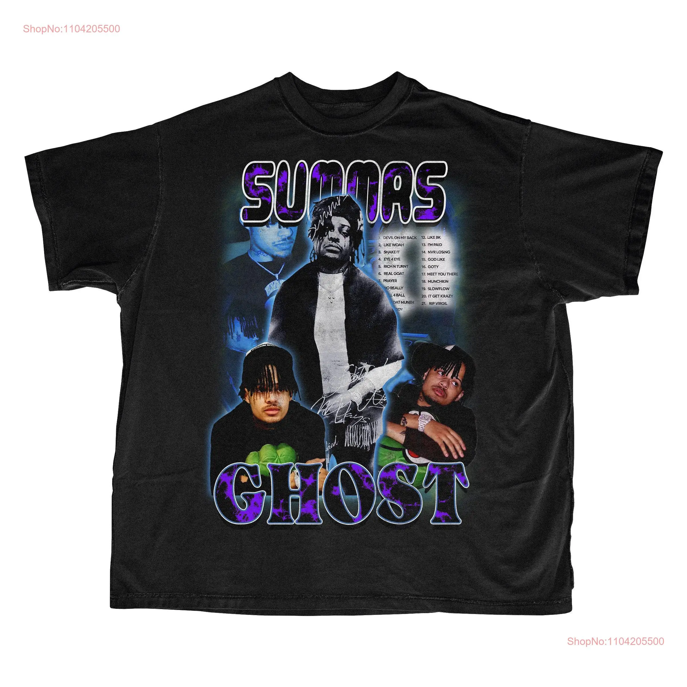 Summrs Ghost T Shirt long or short sleeves