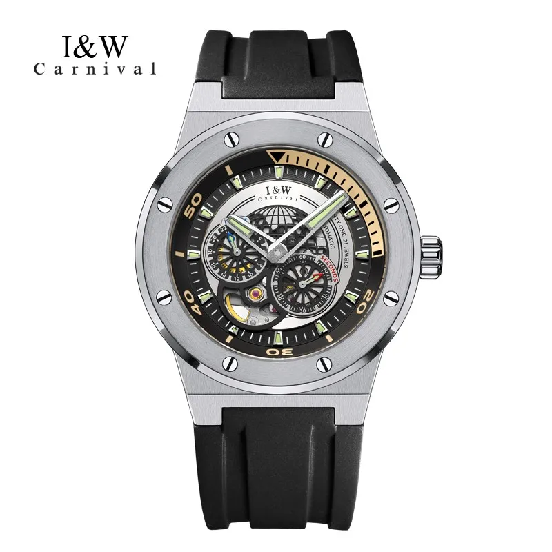 

Relojes Para Hombre Switzerland Brand I&W New MIYOTA Movement Automatic Watch Sapphire Small Seconds Luminous 5bar Watch for Men