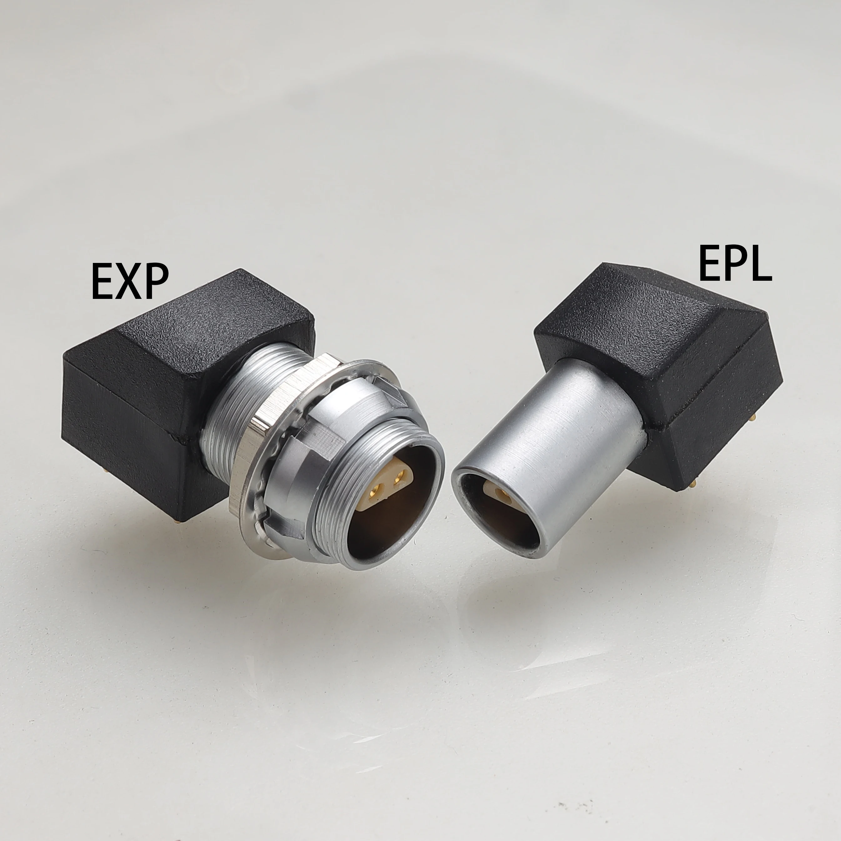 

Elbow socket 0S connector 2pin 3pin 4pin 90°angled socket EPL 0S 302 EXP 0S 303 half-moon Push-pull self-locking connector