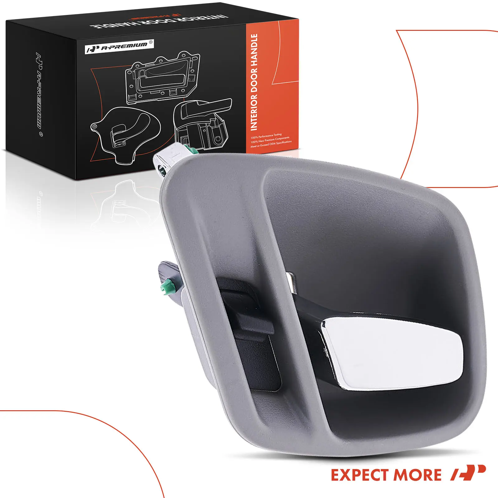 A-Premium Driver Side Gray Chrome Interior Door Handle for Jeep Grand Cherokee 1999-2004