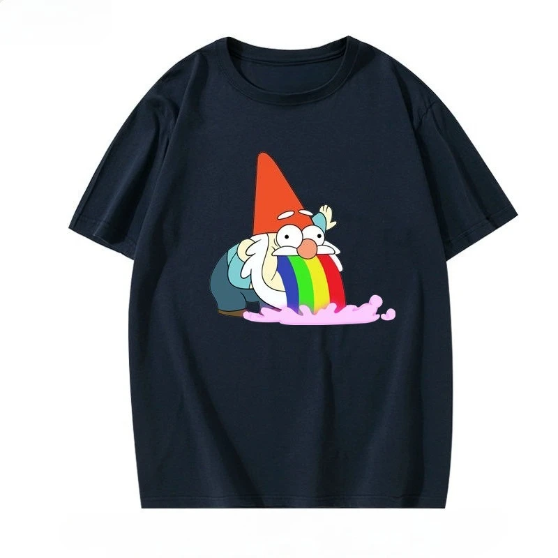 ديزني الكرتون الجاذبية يقع بلايز Crewneck الملابس نمط هندسي مضحك الصيف النساء الرجال بلايز تيز هدايا عيد الميلاد #2