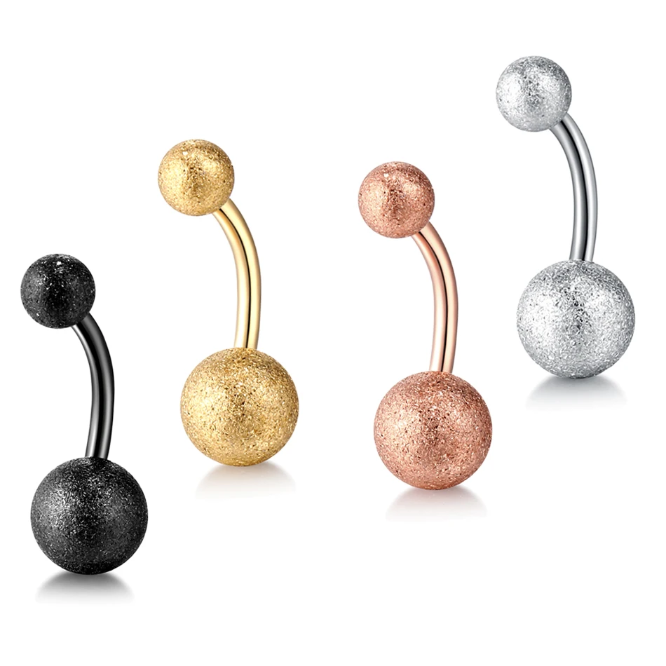 Anneau de piercing au nombril en acier inoxydable pour femme, double rond, anneaux de nombril en cristal, bijoux de corps, 14G, lot de 10 pièces