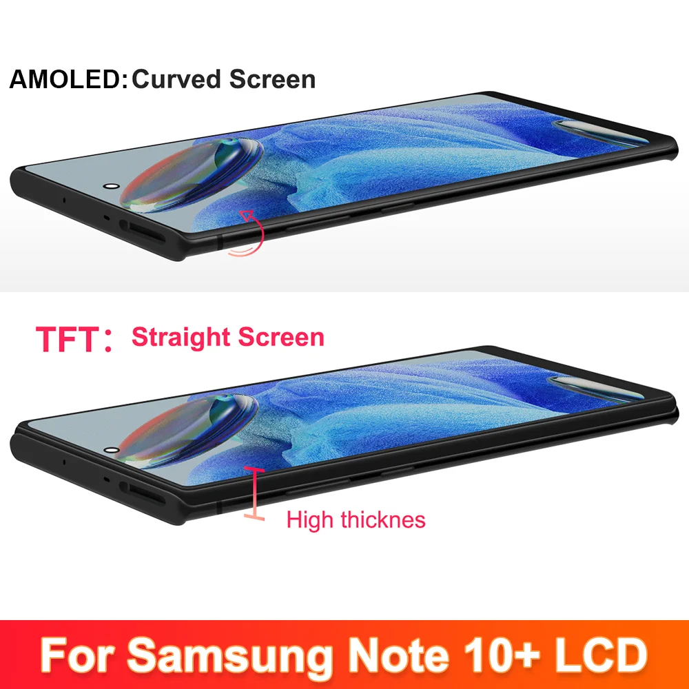 TFT Screen For Samsung Galaxy Note 10 plus N975 N976 Note 10+ Display Touch Screen Digitizer Assembly Replacement