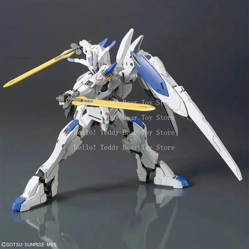 بانداي جاندام أطقم منمذجة الشكل HG 1/144 الأيتام ذات الدم الحديدي ASW-G-01Gundam Bael هدية لعبة جمع للأطفال شخصيات الحركة