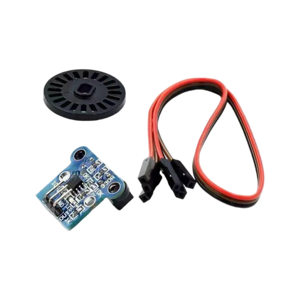High Precision Photoelectric Encoder Kit HC-020K – Dual Speed Test Module with Code Wheel for 4WD Smart Car & Robot DIY