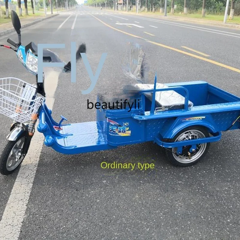 

Electric Tricycle Adult Home Use Freight Car Express Flat Small Battery Tricycle Pick up Children