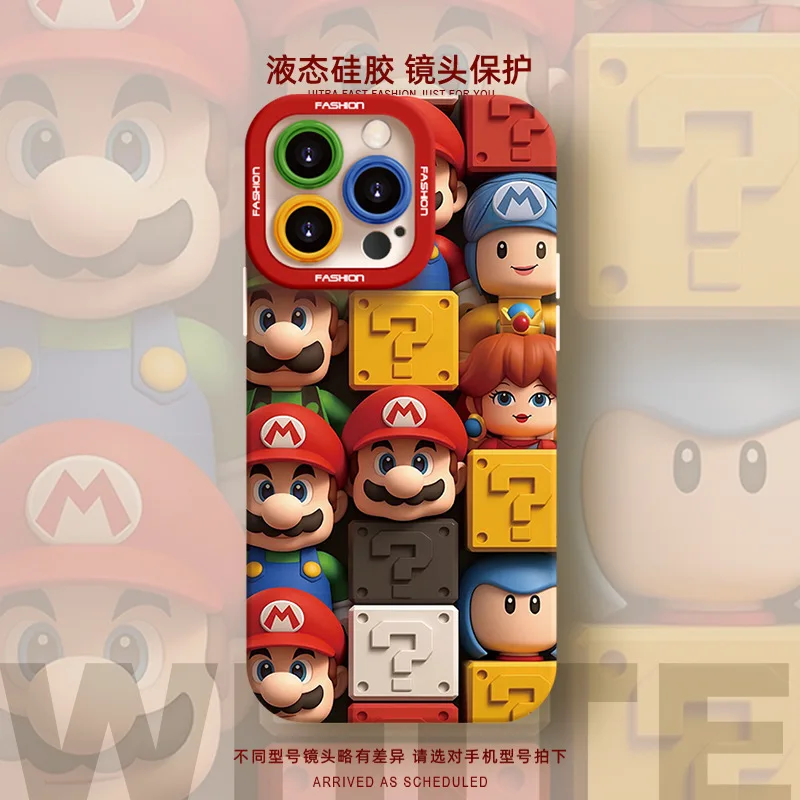 Super Mario Trendy Anime Phone Case for Apple iPhone 11 12 13 Pro Max 14 15 Promax X Xr XS Max Plus Protective Back Cover Shell