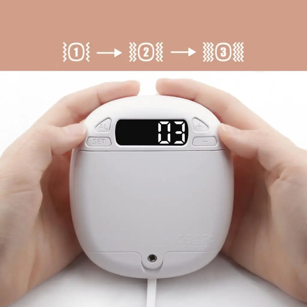 Vibrating Alarm Clock Portable Easy to Set Powerful Wake up for Hearing Impaired Protection Heavy Sleepers NightStand Students