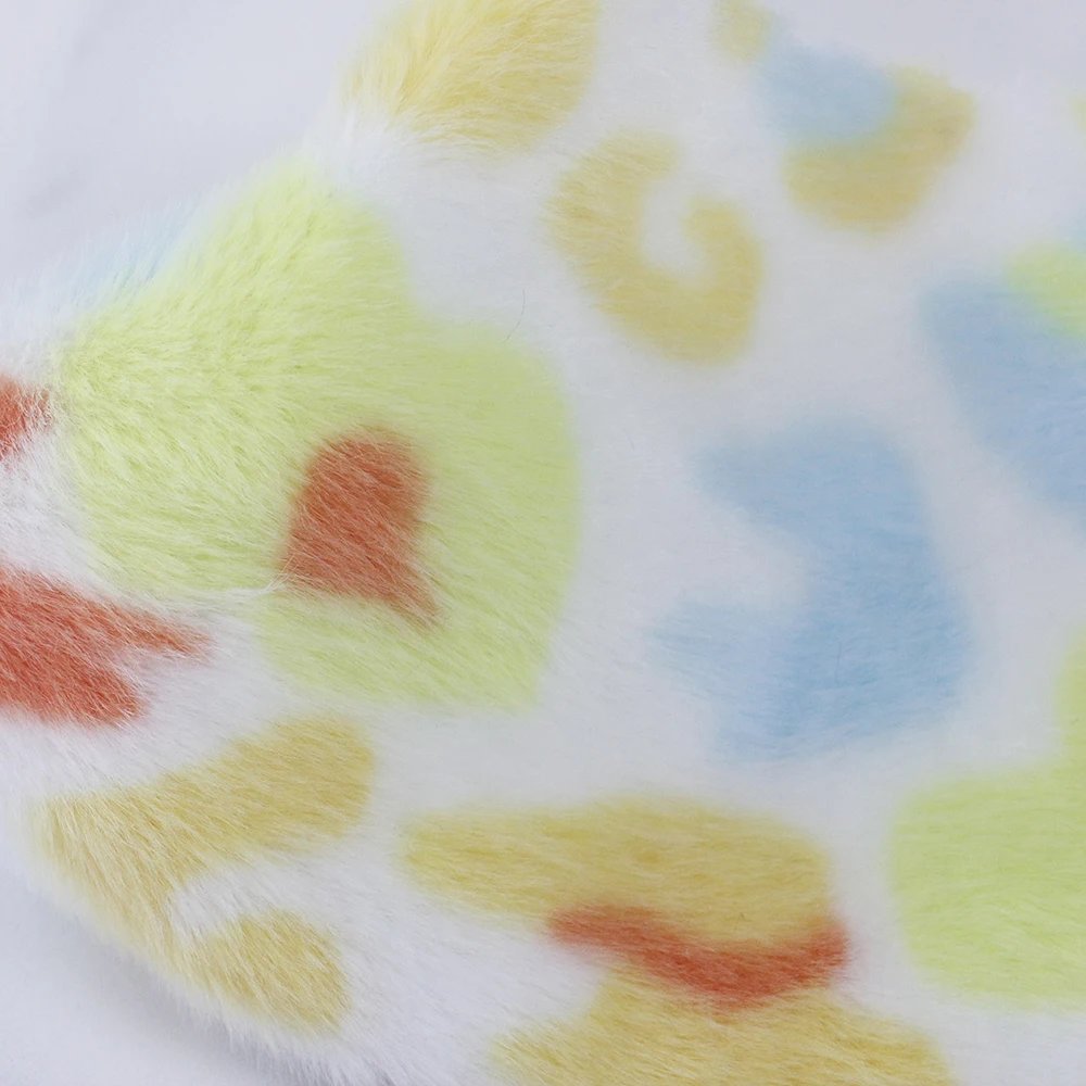 Künstliches Kaninchenfell mit Druckmuster für Puppenkleidung, Kissen, DIY-Näharbeiten, Schals und Heimdekoration – Detail 11