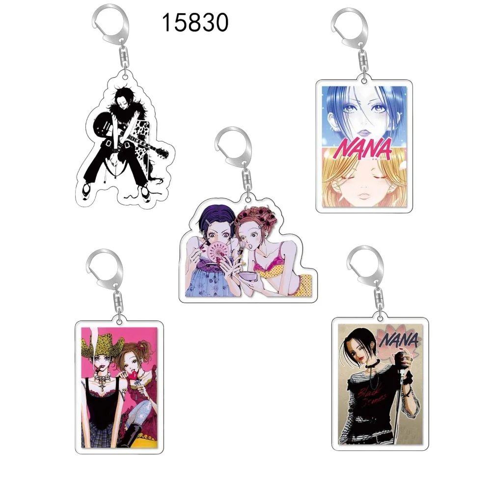 

Cartoon Anime NANA Another World Double-sided Acrylic Keychian PopularOosaki Nana Komatsu Nailayla Pendant Bag Keyring Gift 6cm
