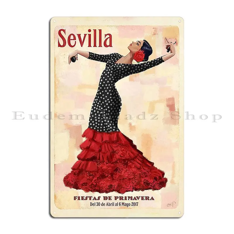 Seville April Fair Metal Sign Designer Designing Decoration Club Poster Tin Sign Poster