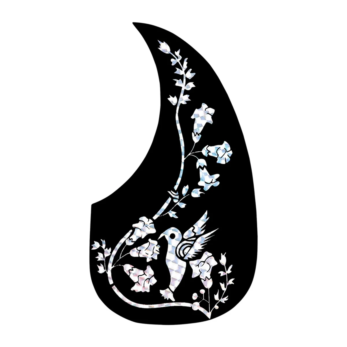 Guitar Anti-Skid Plate Teardrop-Shaped Folk Cl ical Guitar Pickguard Anti-Scratch Morning Glory