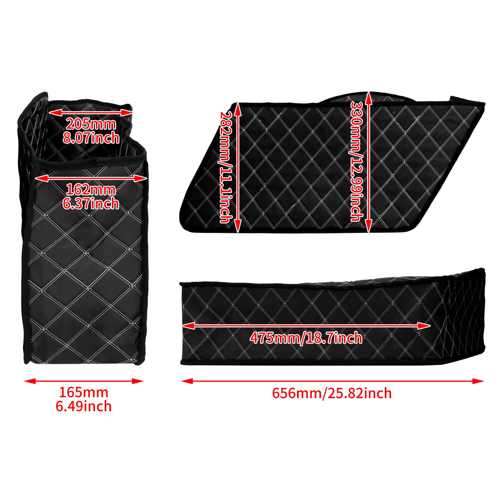 Saddlebag White/Red Liners Stretched Bag Inserts For Harley For Electra For Road Glide 93-13