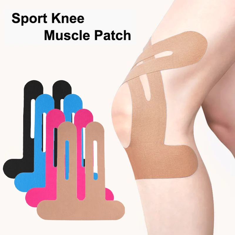 1 Pair Knee Tape Protector Stability - Waterproof Kinesiology Tape for Joint Support & Sports Injury Prevention