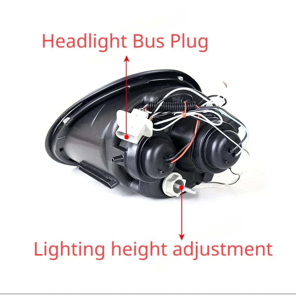 2pc Car Styling For VW Beetle 1998-2005 LED Lamps Daytime Running Lights Dynamic Headlights DRL Plug And Play Car Accessories