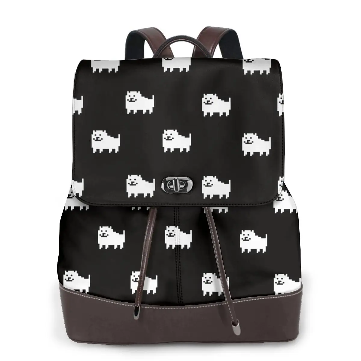 Undertale Dog Heart Bookbag School Student Bags Hiking Travel Daypack for Women Fashion Derma Backpack