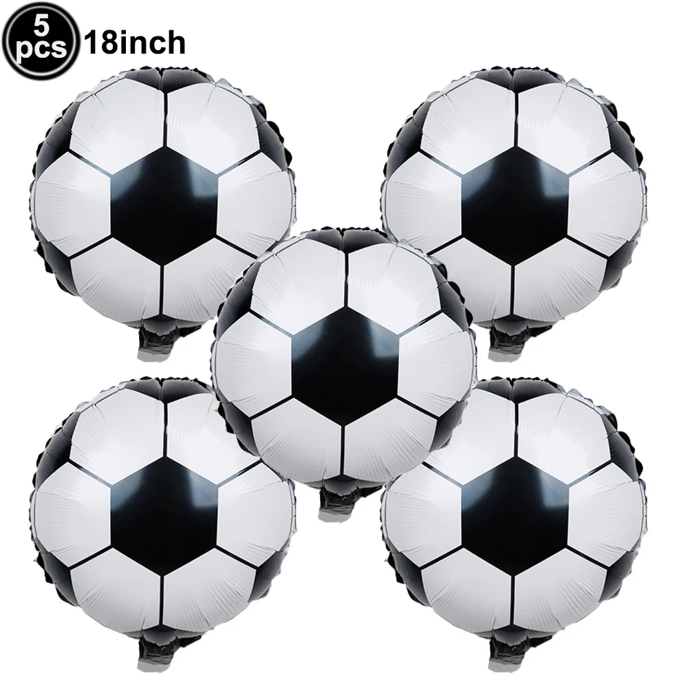 5pcs Large Gold Champion Trophy Foil Balloon Football Sport Anniversary Decor Soccer Balloon Birthday Party Decorations Gifts