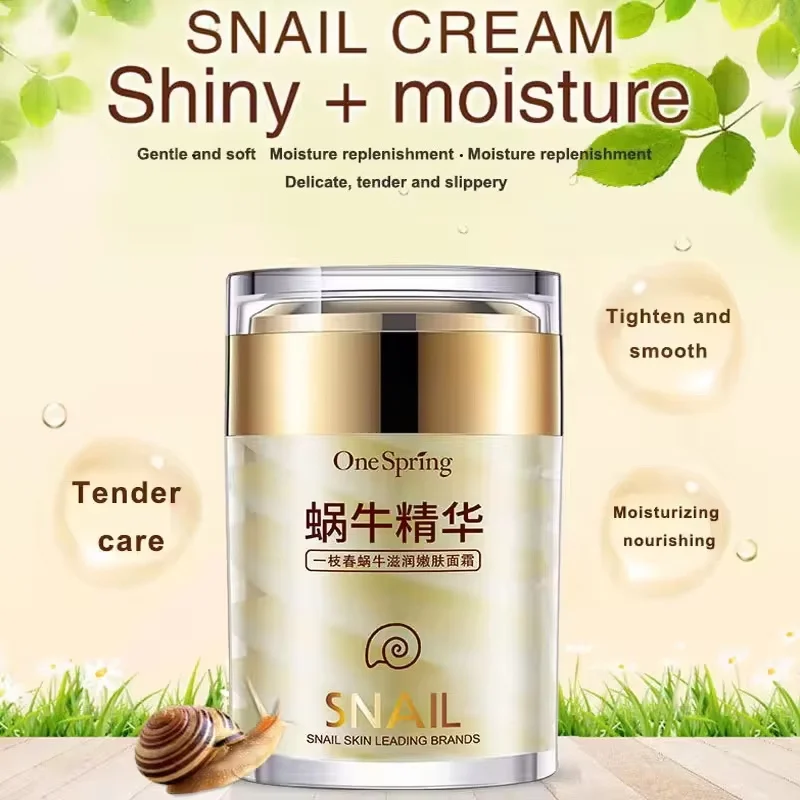 Schnecken-Gesichtscreme Kollagen Straffend Feine Linien Reduzierend Augenmassage-Roller Faltenreduzierend Augenringe Koreanisches Hautpflegeprodukt