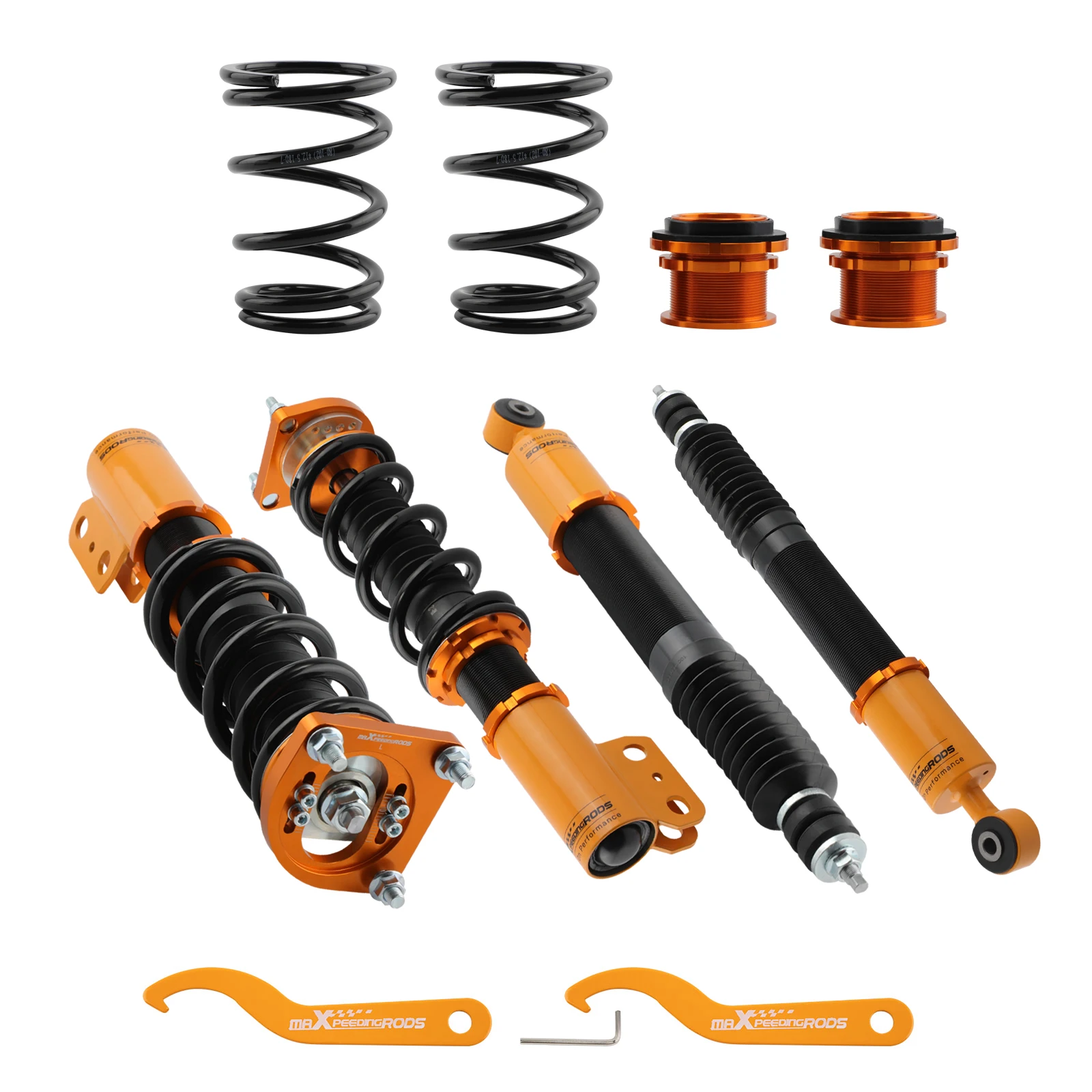 Adjustable Coilovers Lowering Suspension Kit For Ford Mustang Base Coupe 94-04 Spring Shock Struts