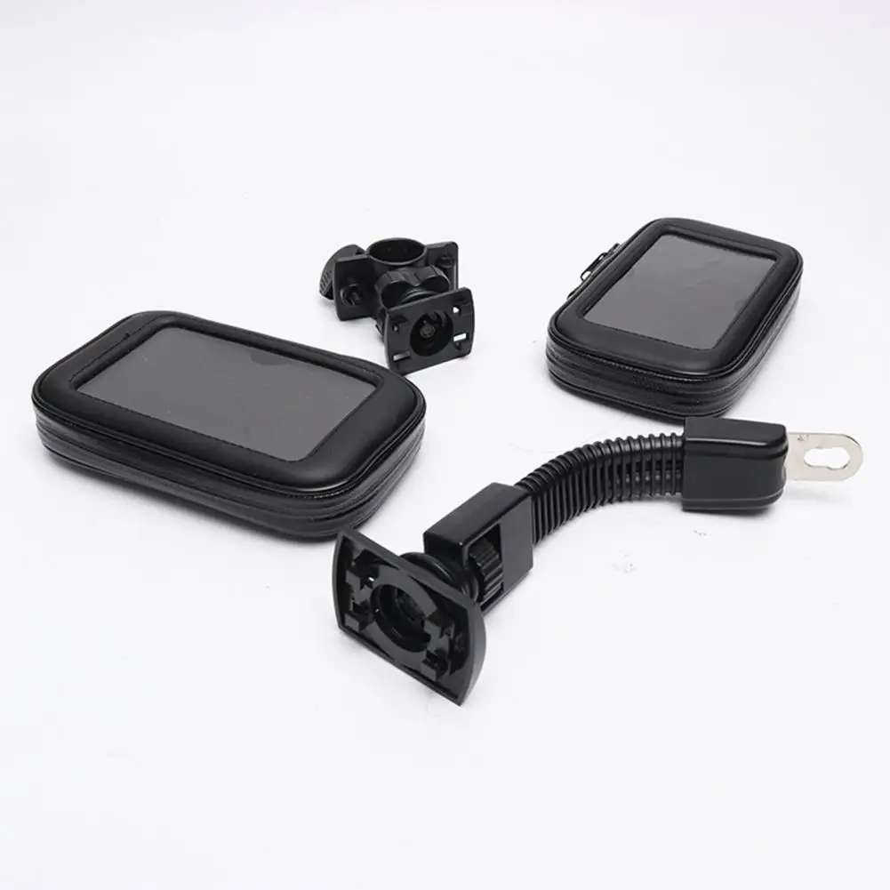 Bike Phone Support Waterproof Case Bike Motorcycle Handlebar Rear View Mirror Stand Holder for Mobile Phone Mount Bag