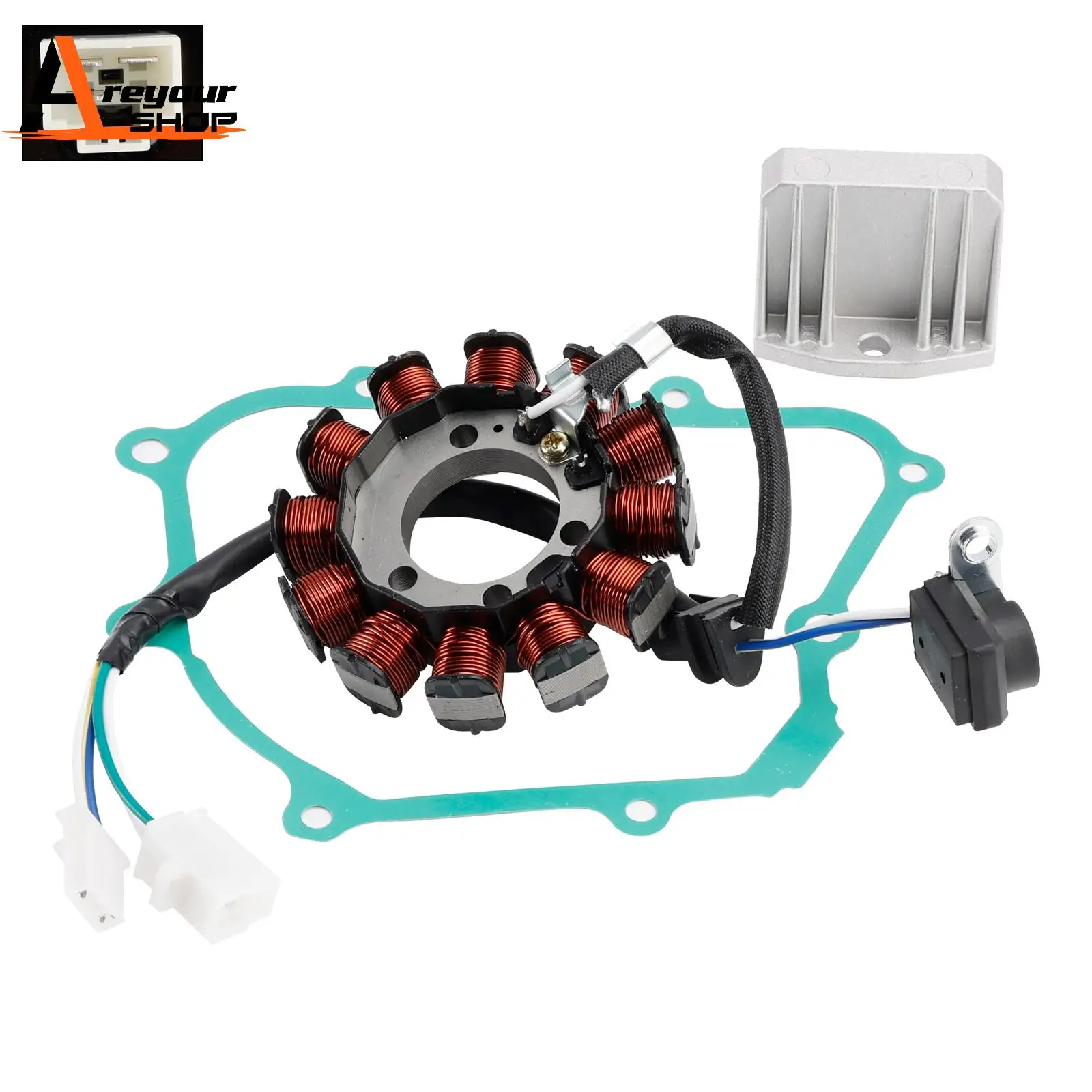 

Stator Magneto Regulator Gasket Kit for Honda Biz 110i BC 110 2018 - 2024