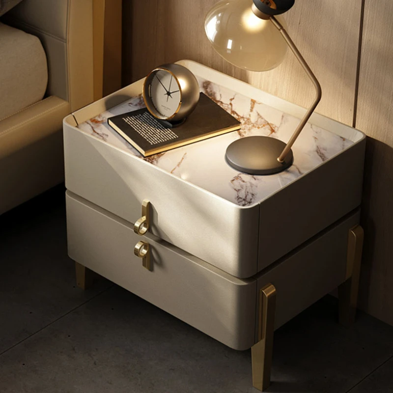 

nordic design Nightstand Table Korea luxury Modern aesthetic Nightstands Space Saving Cool Table De Chevet Bedrooms Furniture